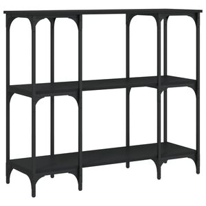vidaXL Table console noir 102x35x90 cm bois d'ing&eacute;nierie