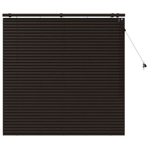 vidaXL Store V&eacute;nitien Marron fonc&eacute; 125 x 130 cm 35 mm