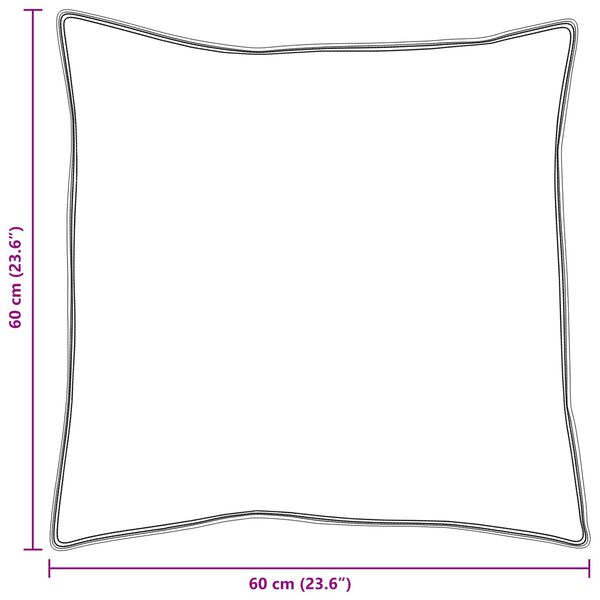 vidaXL Oreiller avec oreiller 2 pcs Blanc 60 x 60 cm Coton