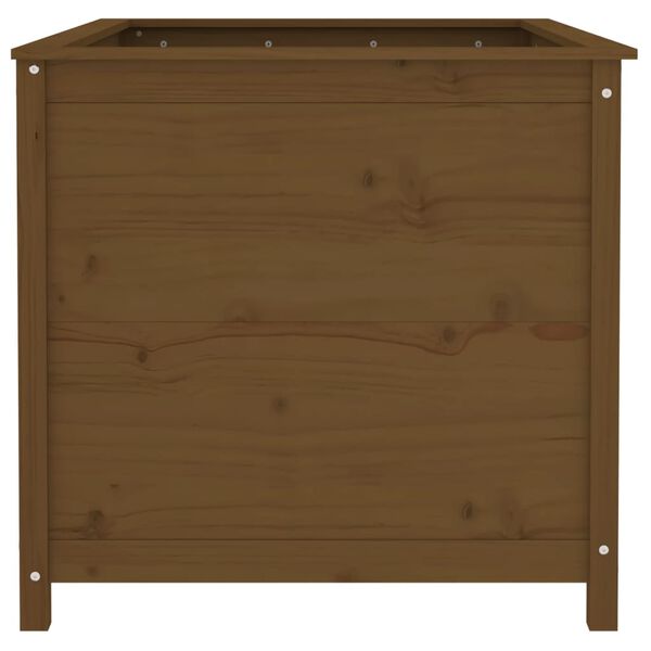 vidaXL Lit sur&eacute;lev&eacute; de jardin brun miel 119,5x82,5x78 cm pin massif