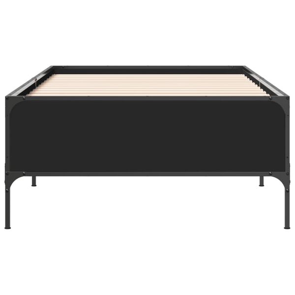 vidaXL Cadre de lit sans matelas noir 90x190 cm
