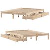 vidaXL Cadre de lit sans matelas 120x200 cm bois de pin massif