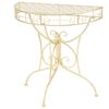 vidaXL Table d'appoint Vintage Demi-ronde M&eacute;tal 72x36x74 cm Dor&eacute;