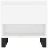 vidaXL Tables basses 2 pcs blanc 50x46x50 cm bois d'ing&eacute;nierie