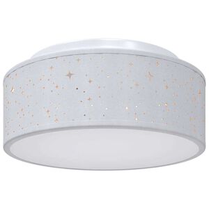 vidaXL Lampe de plafond Gris 30 x 30 x 13,5 cm tissu