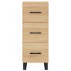 vidaXL Buffet Ch&ecirc;ne sonoma 34,5x34x90 cm Bois d'ing&eacute;nierie