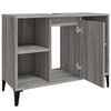 vidaXL Meuble d'évier sonoma gris 80x33x60 cm bois d'ingénierie