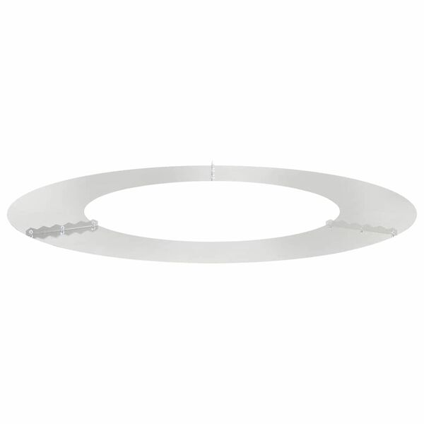 vidaXL adapt&eacute; pour anneau d'arbre plat Argent &Oslash;50 / 80 cm