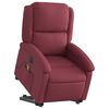 vidaXL Fauteuil inclinable de massage &eacute;lectrique Rouge bordeaux Tissu