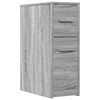 vidaXL Armoire de salle de bain &eacute;troite avec roulettes sonoma gris