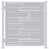 vidaXL Porte de Jardin Argent&eacute; 85 x 97 cm Acier inoxydable