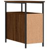 vidaXL Tables de chevet 2pcs chêne marron 30x60x60cm bois d'ingénierie