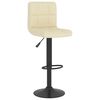 vidaXL Tabouret de bar Cr&egrave;me Tissu