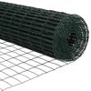 vidaXL Cl&ocirc;ture avec poteau Vert 0,4 x 10 m Acier et PVC