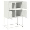 vidaXL Buffet blanc 68,5x38,5x107 cm acier