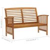 vidaXL Salon de jardin 2 pcs Bois d'acacia solide