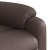 vidaXL Fauteuil inclinable de massage Marron Similicuir
