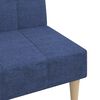 vidaXL Canap&eacute;-lit &agrave; 2 places Bleu Tissu