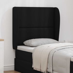 vidaXL Oreille de t&ecirc;te de lit Noir 80 x 23 x 6 cm PVC