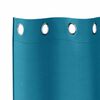 vidaXL Rideaux occultants avec anneaux 2 pcs Turquoise 245 x 140 cm