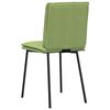 vidaXL Chaises &agrave; manger lot de 6 vert clair velours