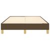 vidaXL Cadre de lit marron fonc&eacute; 120x200 cm tissu