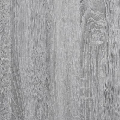 vidaXL Cadre de lit sonoma gris 140x190 cm bois d'ingénierie et métal