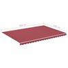 vidaXL Tissu de remplacement pour auvent Bordeaux rouge 5x3,5 m