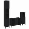 vidaXL Ensemble de mobilier de salle de bain 3 pc Ch&ecirc;ne noir