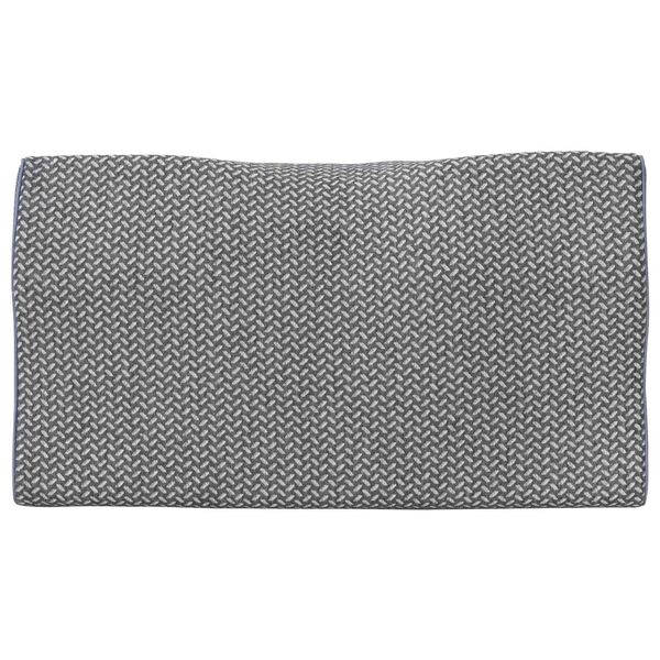 vidaXL Oreiller avec oreiller Gris 60 x 34 x 11 cm Polyester