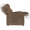 vidaXL Fauteuil inclinable Marron Tissu