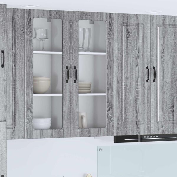 vidaXL Armoire de cuisine avec &eacute;tag&egrave;re Gris Sonoma 40 x 31 x 100 cm