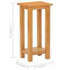 vidaXL Table d'appoint 27x24x55 cm Bois de ch&ecirc;ne massif
