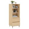 vidaXL Buffet haut Ch&ecirc;ne sonoma 40x36x110 cm Bois d'ing&eacute;nierie