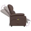 vidaXL Fauteuil de massage Marron Similicuir