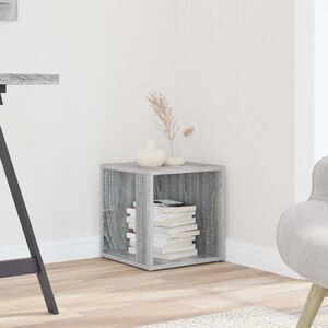 vidaXL Table d'appoint Sonoma gris 33x33x34,5 cm Bois d'ing&eacute;nierie