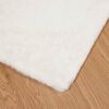 vidaXL Tapis en Fourrure Synth&eacute;tique de Lapin Olite Cr&egrave;me 120 x 120 cm