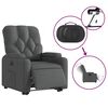 vidaXL Fauteuil inclinable électrique gris foncé tissu