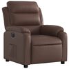 vidaXL Fauteuil inclinable &eacute;lectrique Marron Similicuir