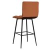 vidaXL Tabourets de bar lot de 2 marron clair similicuir