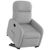 vidaXL Fauteuil inclinable électrique gris nuage tissu