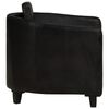 vidaXL Fauteuil noir cuir v&eacute;ritable