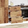 vidaXL Armoire de cuisine Lucca vieux bois bois ing&eacute;nierie