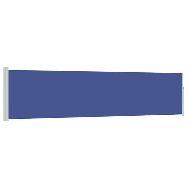 vidaXL Auvent latéral rétractable de patio 120x500 cm Bleu
