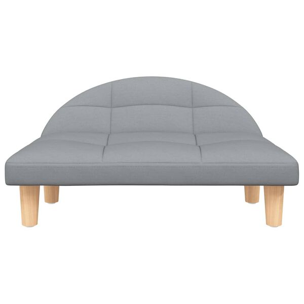 vidaXL Lit pour chien gris clair 70x52x30 cm tissu