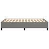 vidaXL Cadre de lit sans matelas gris foncé 120x190 cm tissu