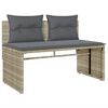 vidaXL Salon de jardin 4 pcs avec coussins gris clair résine tressée