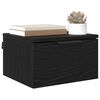 vidaXL Cabinet de chevet avec tiroir 2 pcs Ch&ecirc;ne noir 34 x 30 x 20 cm