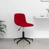 vidaXL Chaise pivotante de salle &agrave; manger Rouge bordeaux Velours