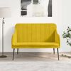 vidaXL Banc Jaune 110x76x80 cm Velours